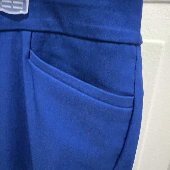 Chico's So Slimming Brigitte Fringe Hem Slim Crop Rich Cobalt size 12 (2) NWT - Picture 2 of 10